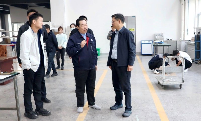 區(qū)政府領導赴河南超濾企業(yè)現(xiàn)場調(diào)研督導工作